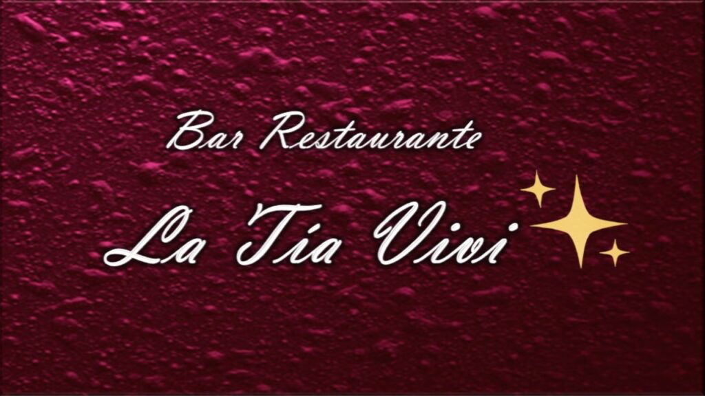 CARTA BAR RESTAURANTE LA TÍA VIVI